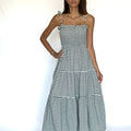 Thin Strap Stripy Dress - janandnova