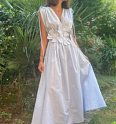FLORAL BELT DRESS