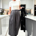 Drawstring Wide Leg Trousers - janandnova