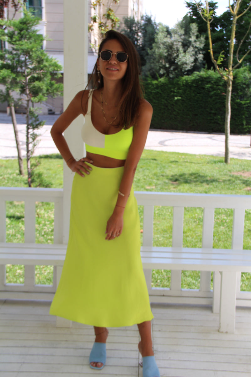 Neon maxi skirt Clearance