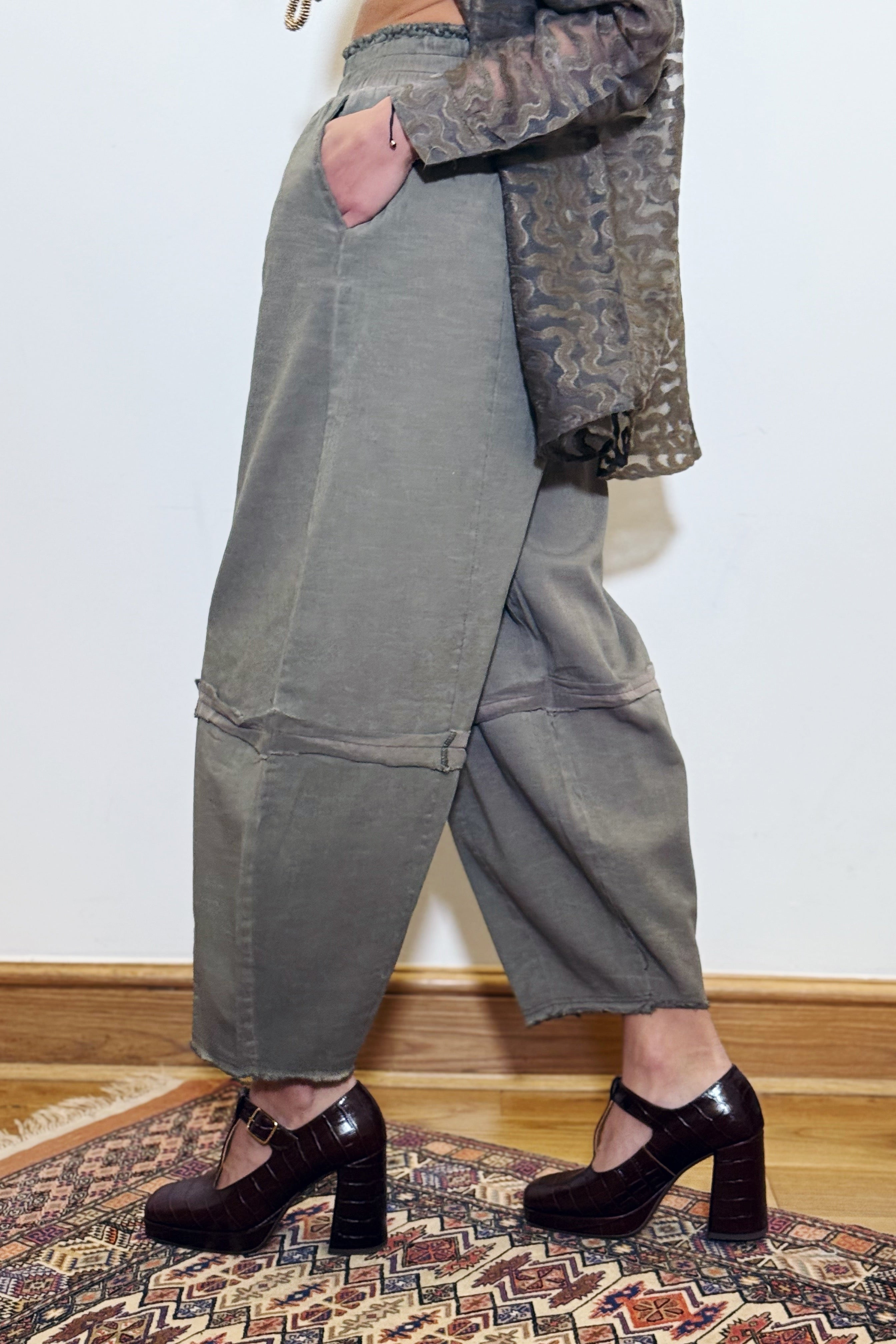 Vintage Effect Trousers