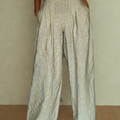 Wide Leg Striped Trousers - janandnova