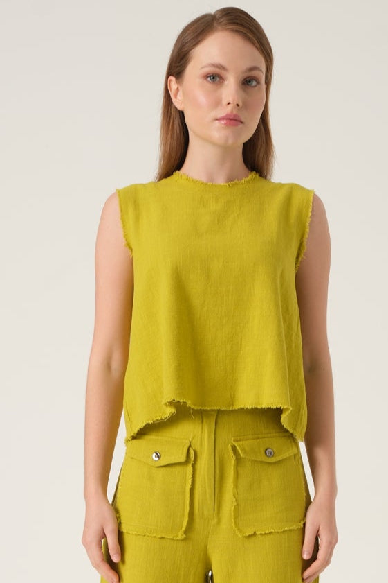 FRINGED EDGE TOP