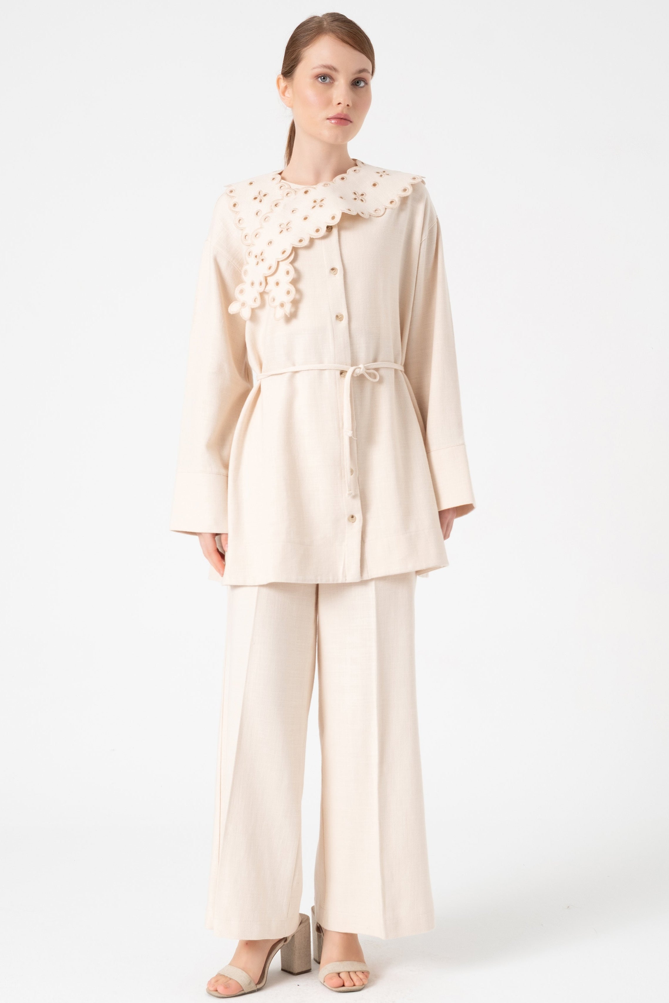 DRAMATIC COLLAR SHIRT