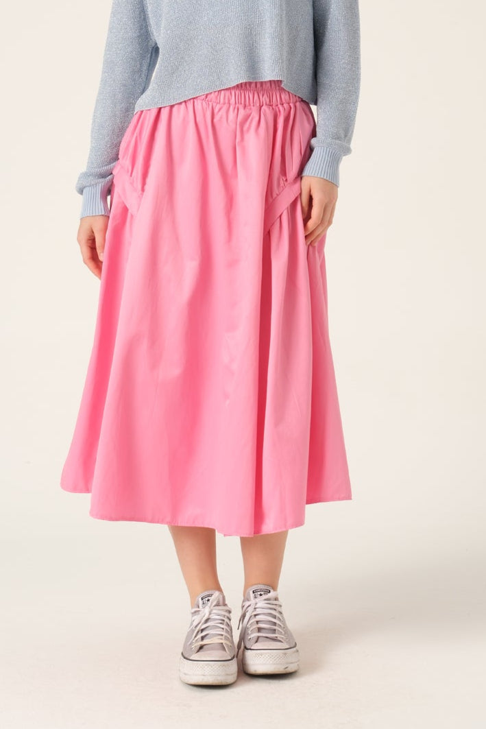 SIDE-GATHERED SKIRT