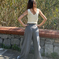 High Waist Drape Trousers - janandnova