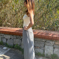 High Waist Drape Trousers - janandnova