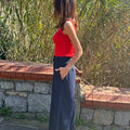 High Waist Drape Trousers - janandnova