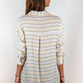 Striped Beige Cotton Shirt - janandnova