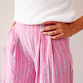 Wide Leg Striped Trousers - janandnova