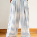 Wide Leg Striped Trousers - janandnova