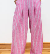 Wide Leg Striped Trousers - janandnova