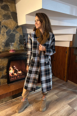 Blue Checked Coat