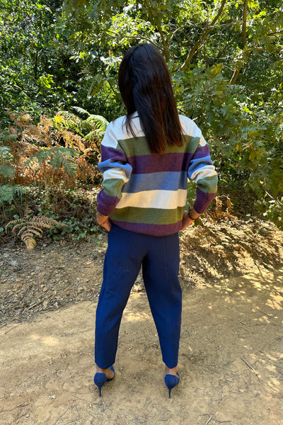 Colorful Striped Jumper
