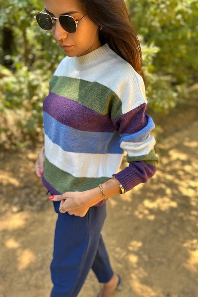 Colorful Striped Jumper