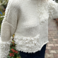 Fringed Beige Jumper - janandnova