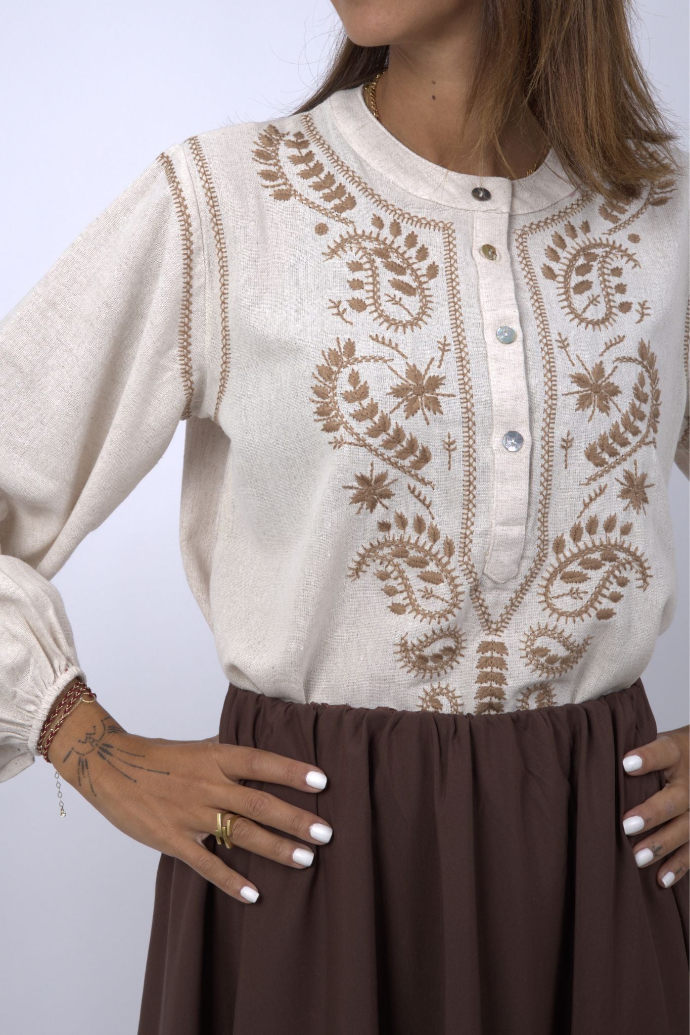 ETHNIC EMBROIDERY TOP