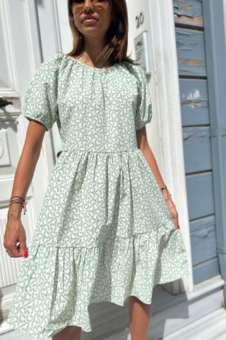 Back-Detailed Cotton Maxi Dress