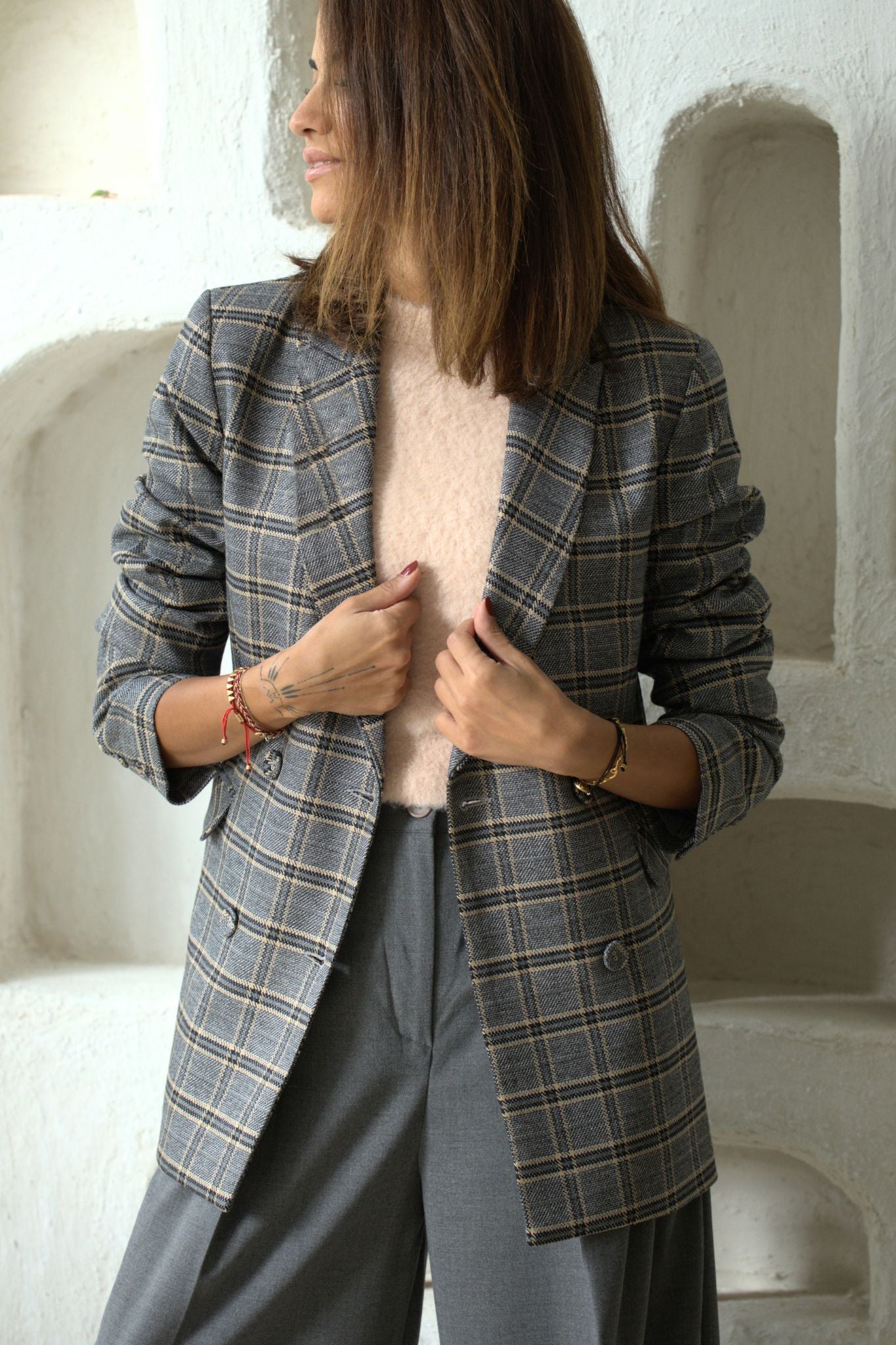 Plaid Blazer