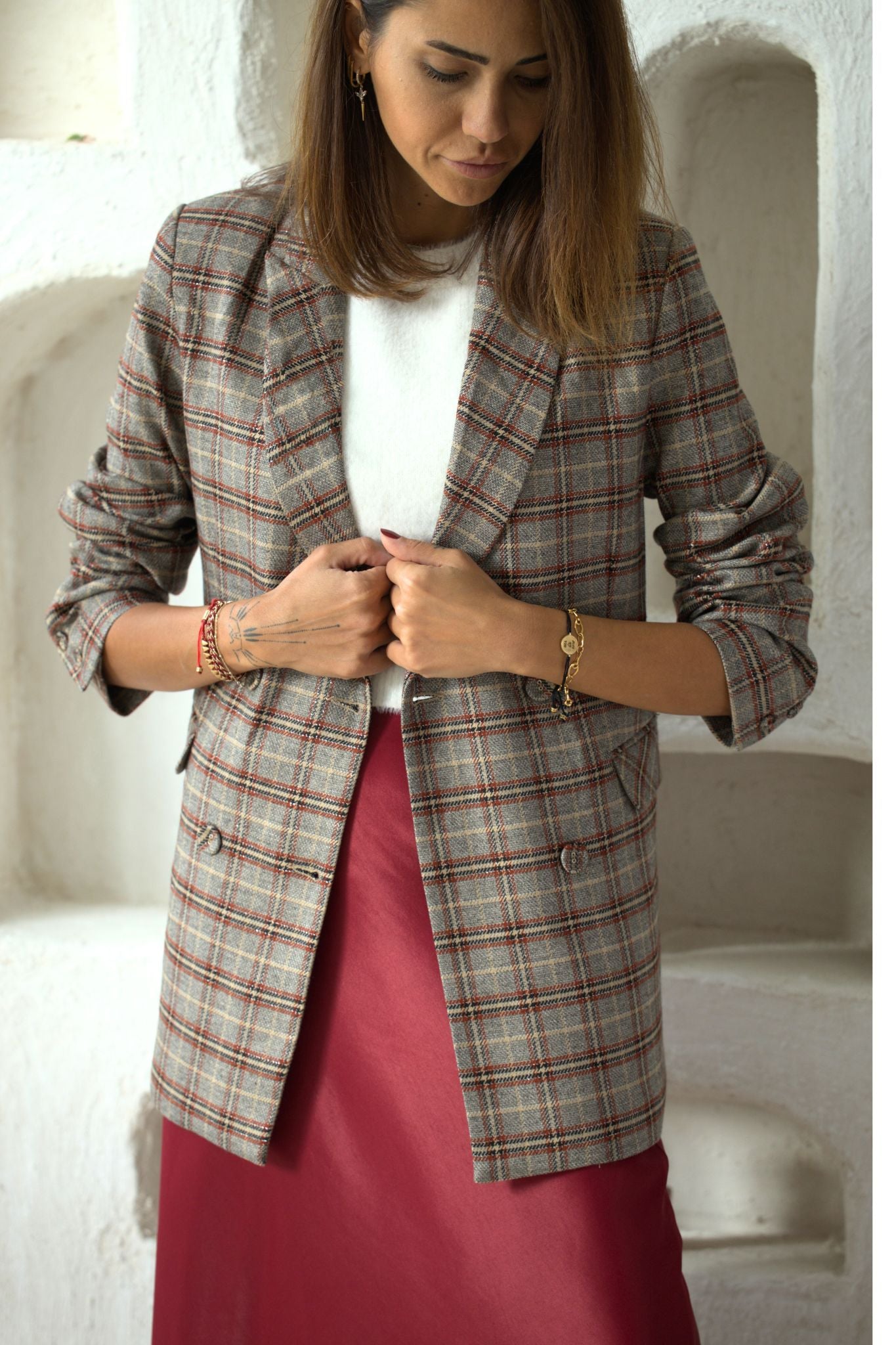 Plaid Blazer