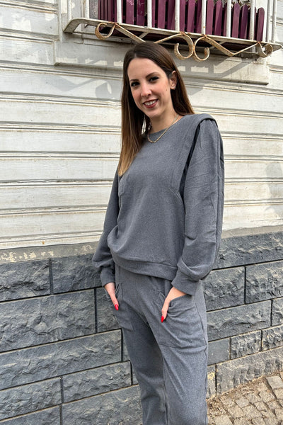 Grey Sweatshirt - janandnova
